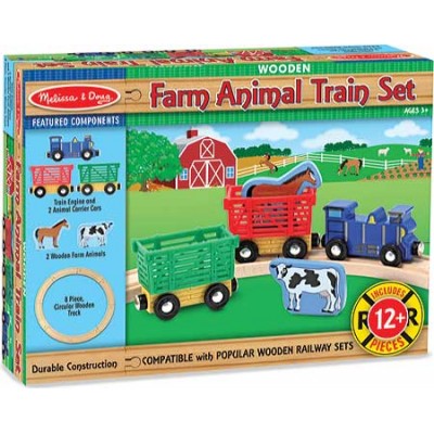 Children's Melissa & Doug Farm Animal Train Set   563289315